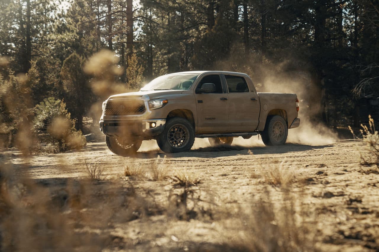 Detail view of 2018 Toyota Tundra with wheels