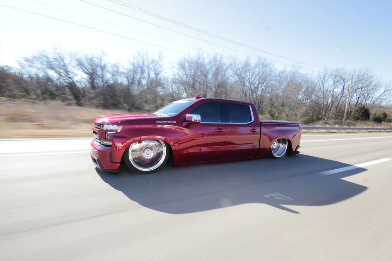 Interior of 2019 Chevrolet Silverado with wheels