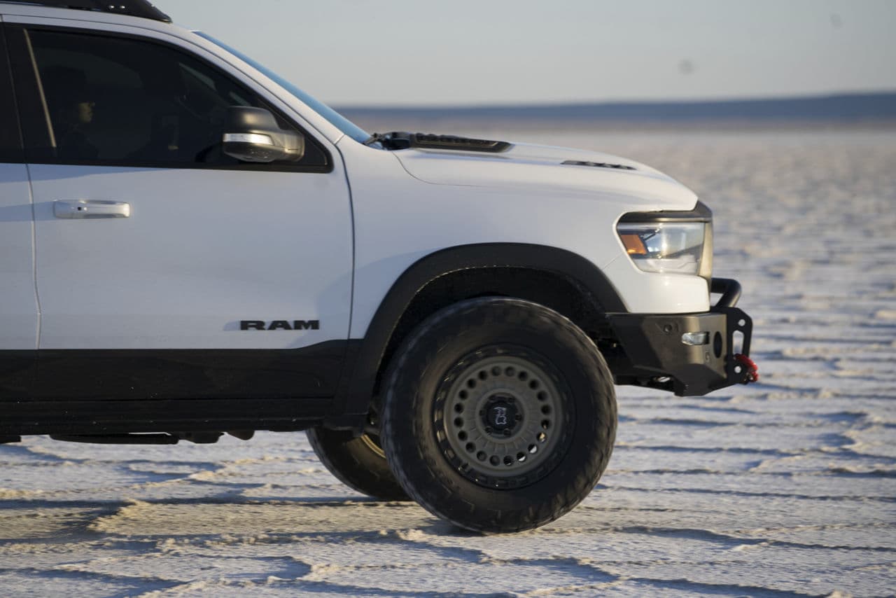 Rear view of 2019 Dodge Ram 1500 with wheels
