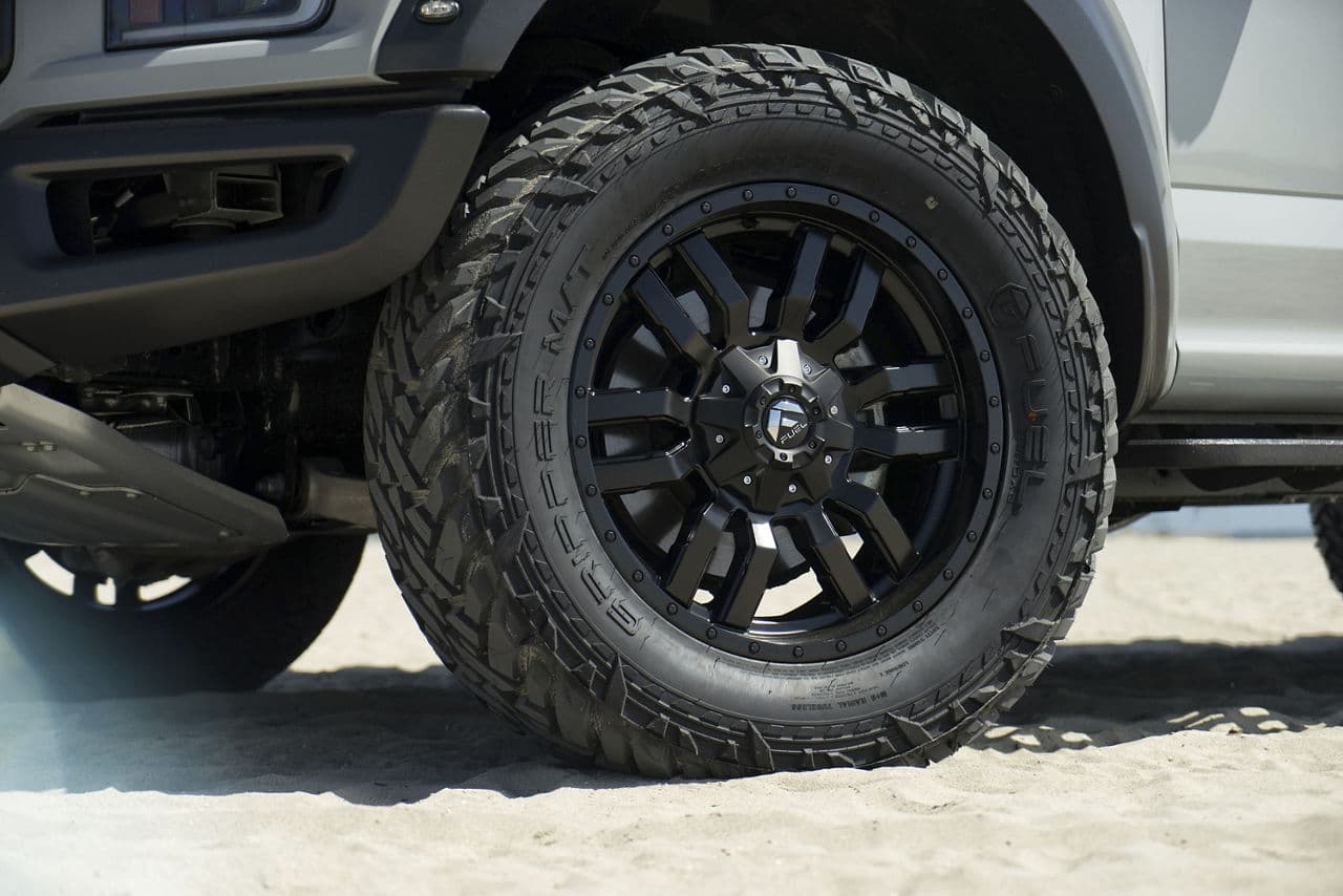 Interior of 2019 Ford F150 Raptor with truck suv wheels