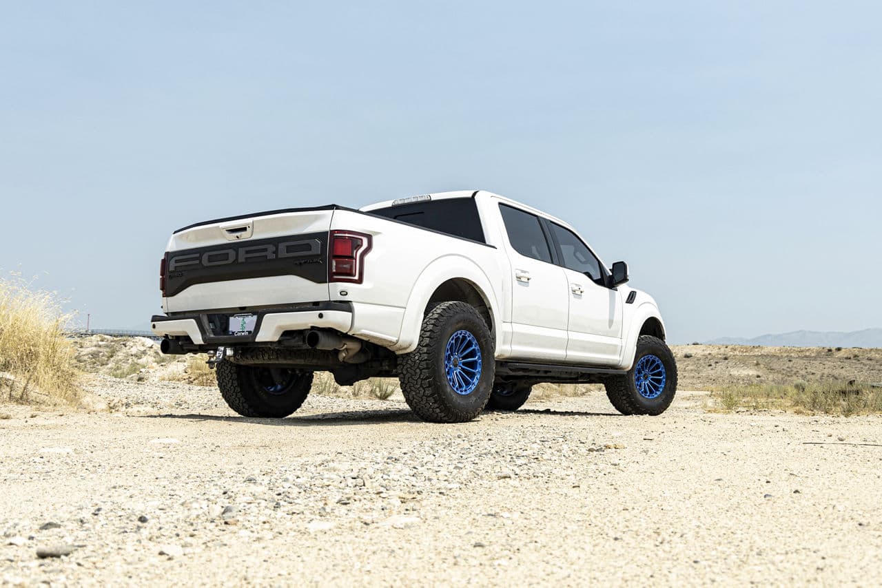 Interior of 2019 Ford F150 Raptor with vehicle wraps