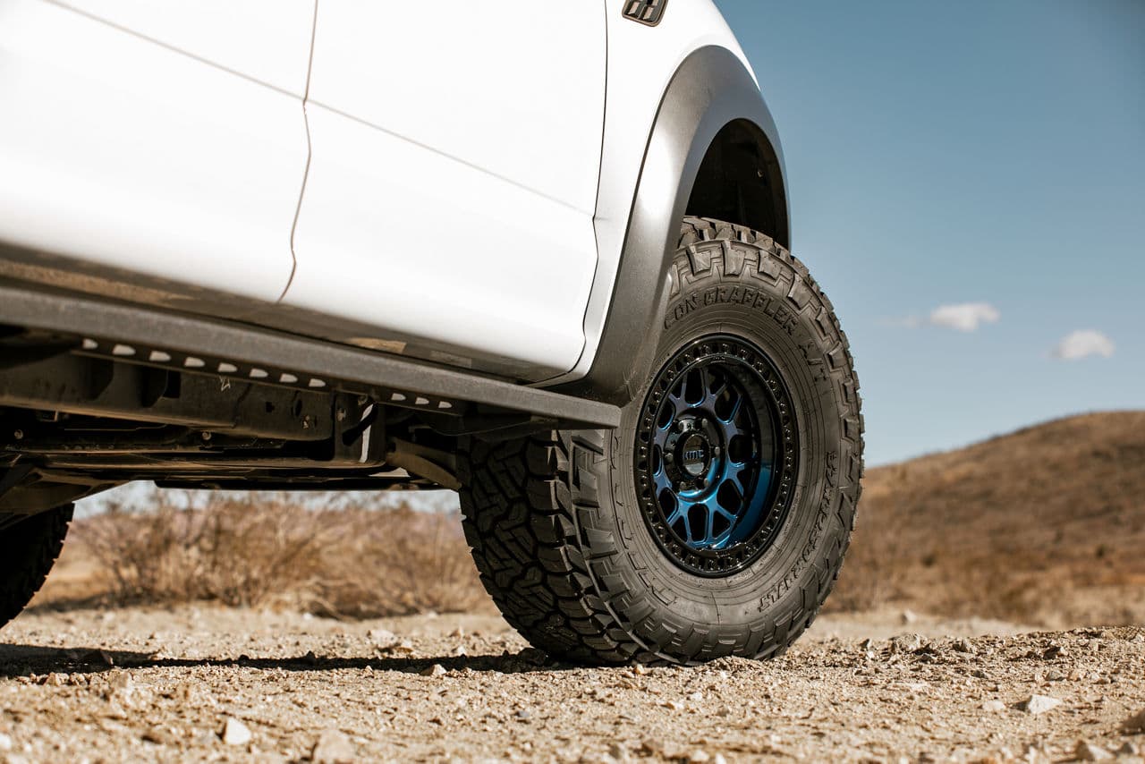 Interior of 2019 Ford F150 Raptor with vehicle wraps