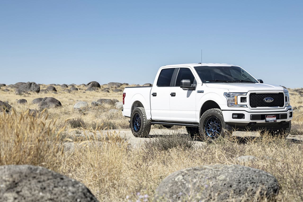Interior of 2019 Ford F150 with wheels