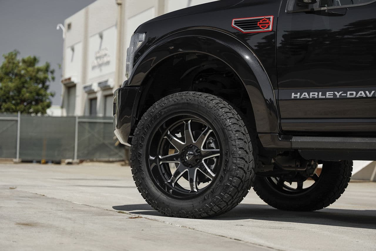 Detail view of 2019 Ford F150 with wheels
