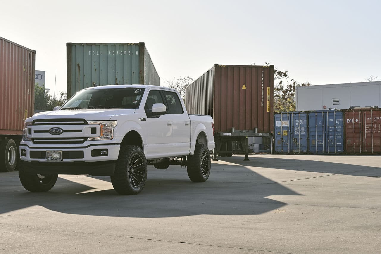 Interior of 2019 Ford F150 XLT with wheels