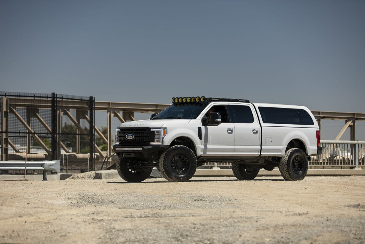 Detail view of 2019 Ford F250 with truck suv wheels