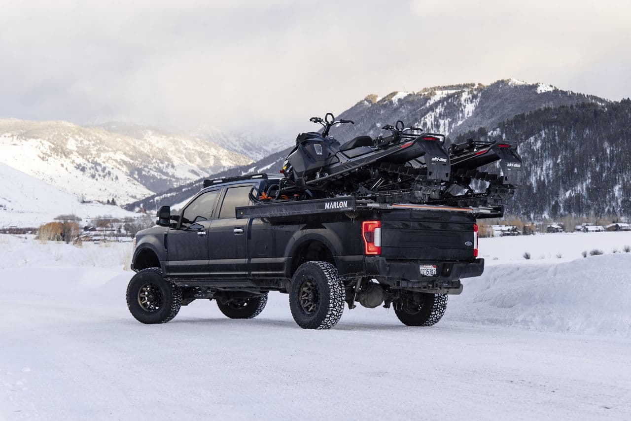 Side profile of 2019 Ford F250 with wheels