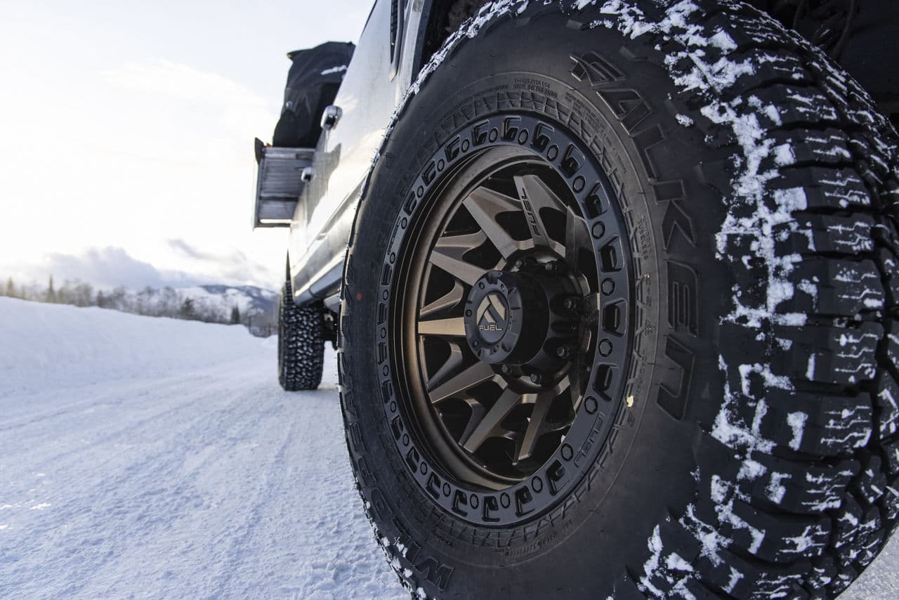 Detail view of 2019 Ford F250 with wheels