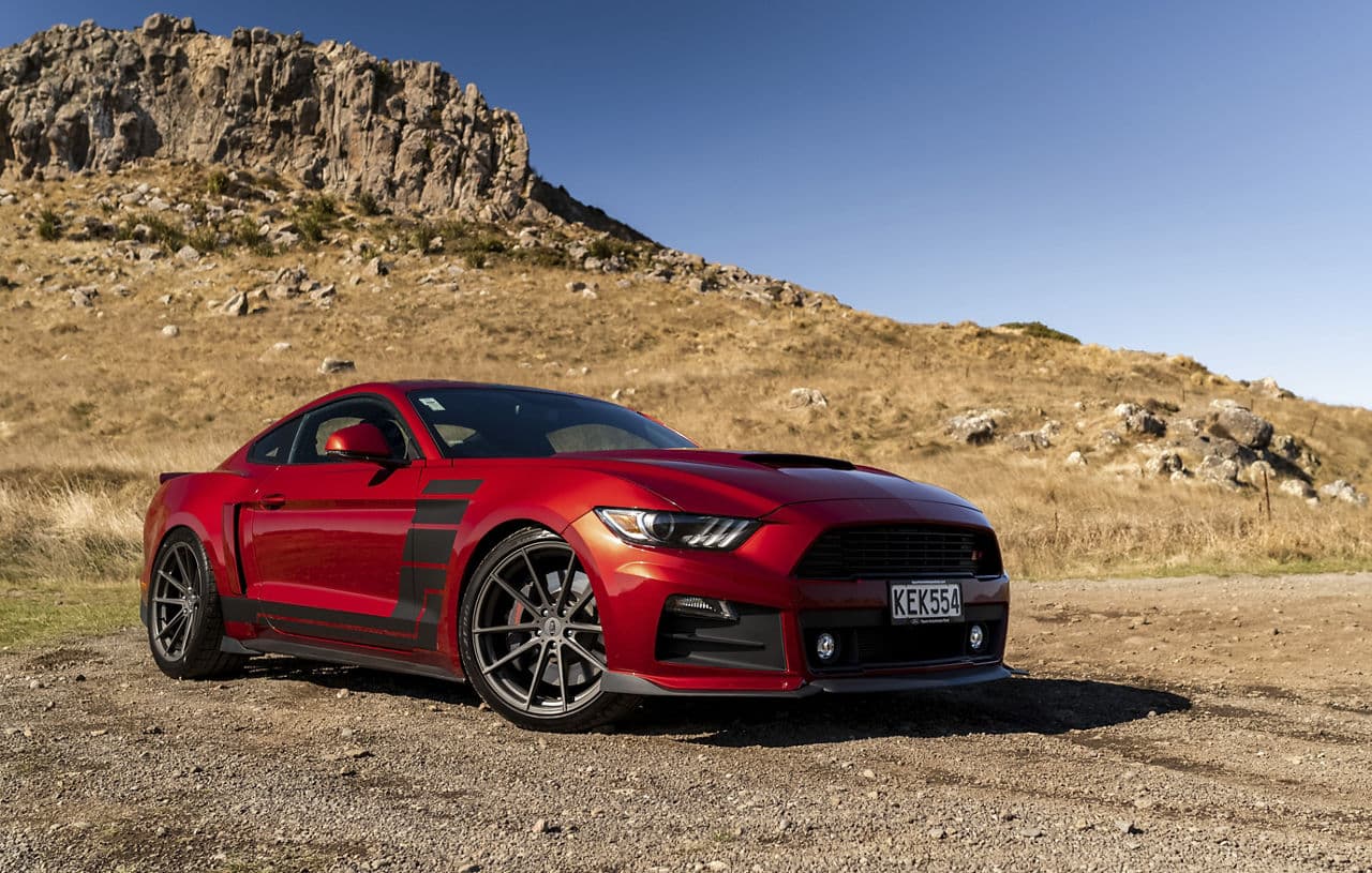 Interior of 2019 Ford Mustang with wheels