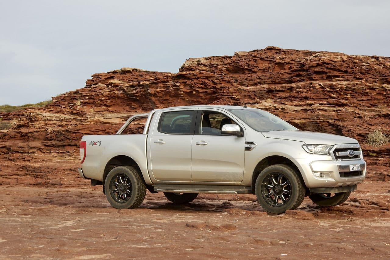Front view of 2019 Ford Ranger with wheels