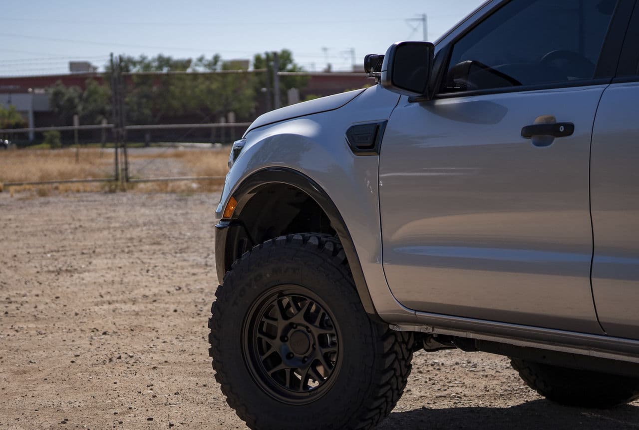 Rear view of 2019 Ford Ranger with wheels