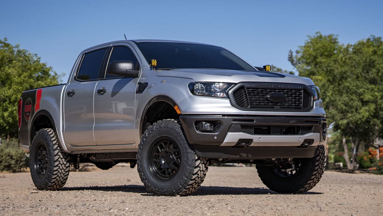 Front view of 2019 Ford Ranger with wheels