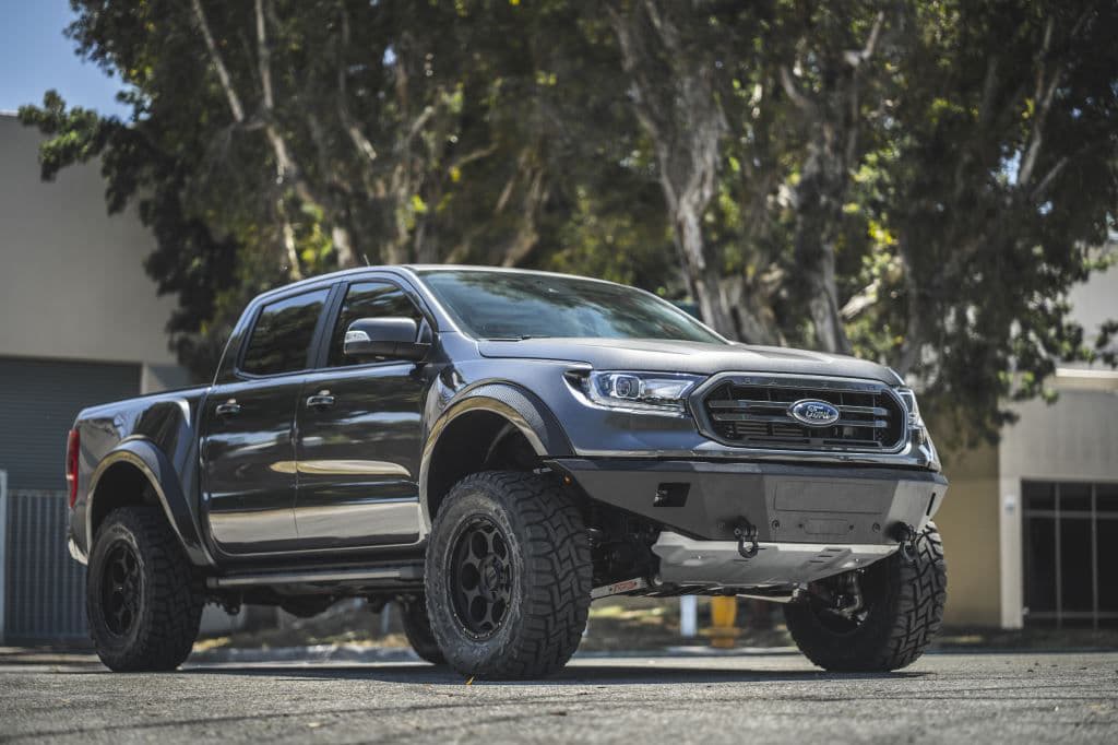 Front view of 2019 Ford Ranger with wheels