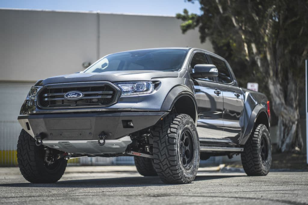 Side profile of 2019 Ford Ranger with wheels