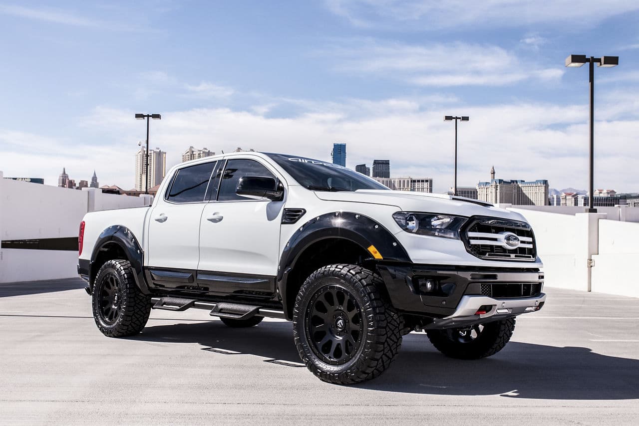 Front view of 2019 Ford Ranger with wheels