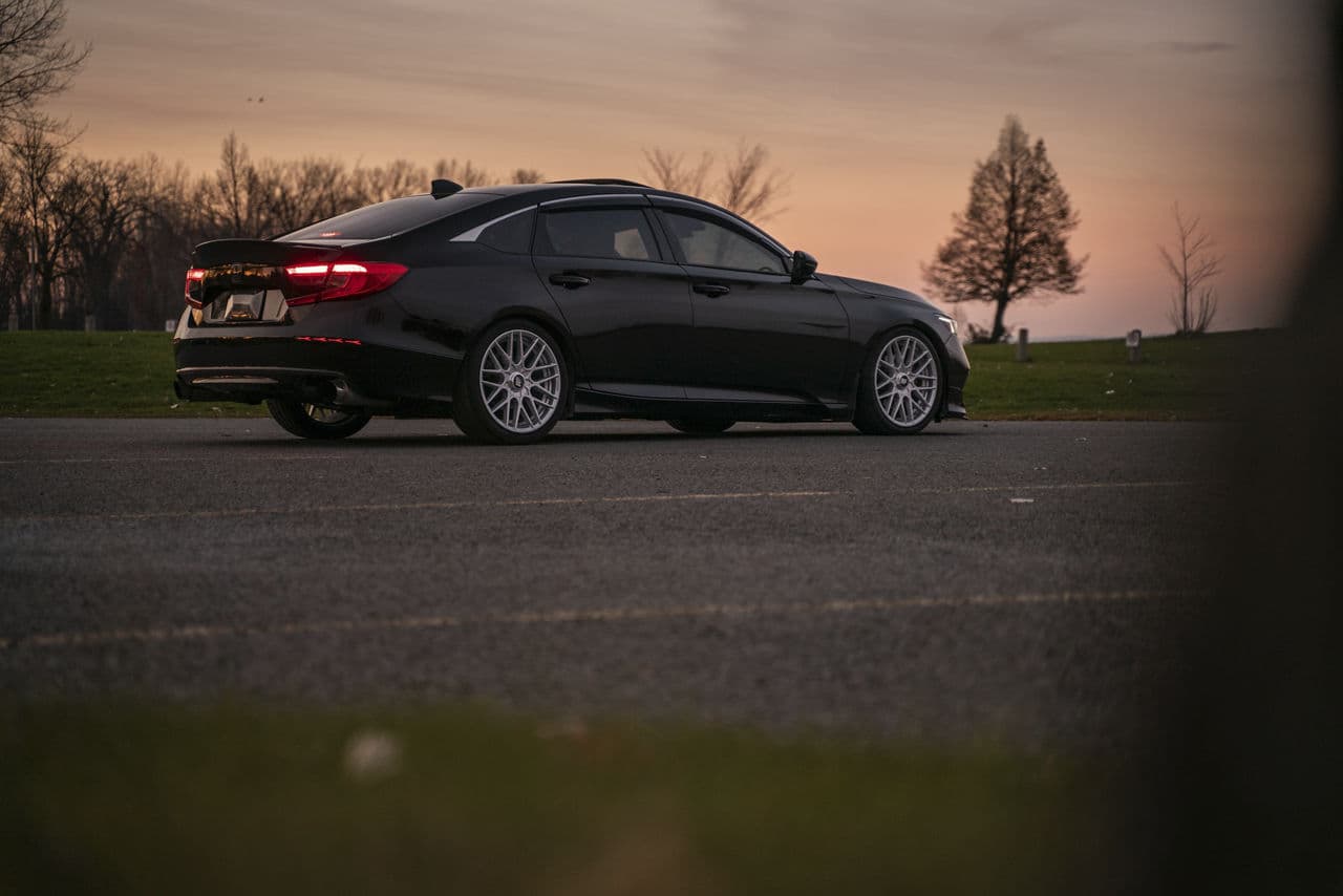 Rear view of 2019 Honda Accord Sportback with wheels