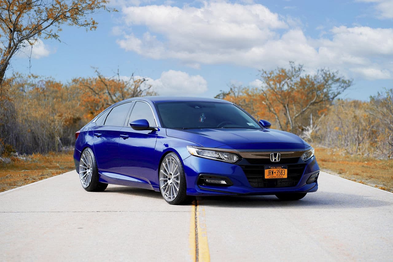 Rear view of 2019 Honda Accord with wheels
