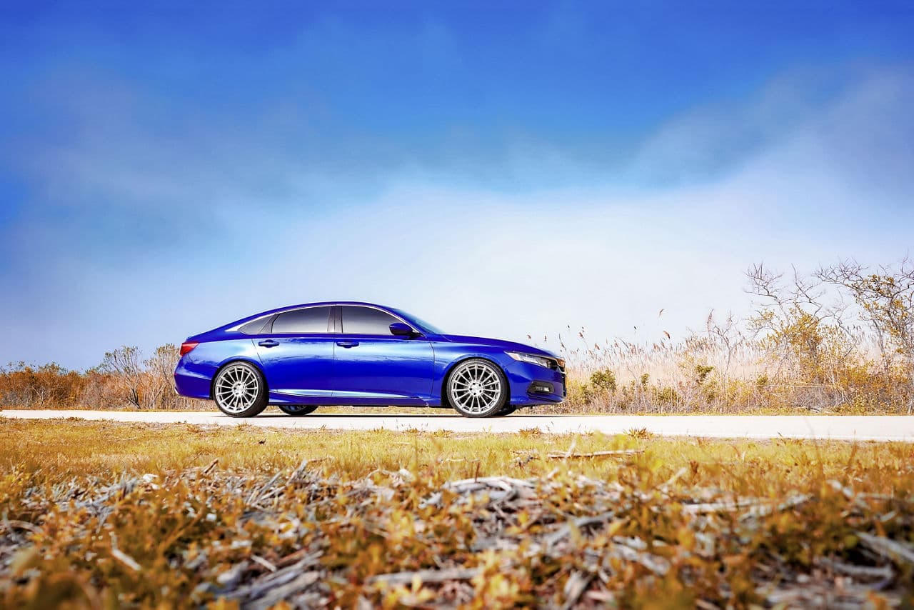 Detail view of 2019 Honda Accord with wheels