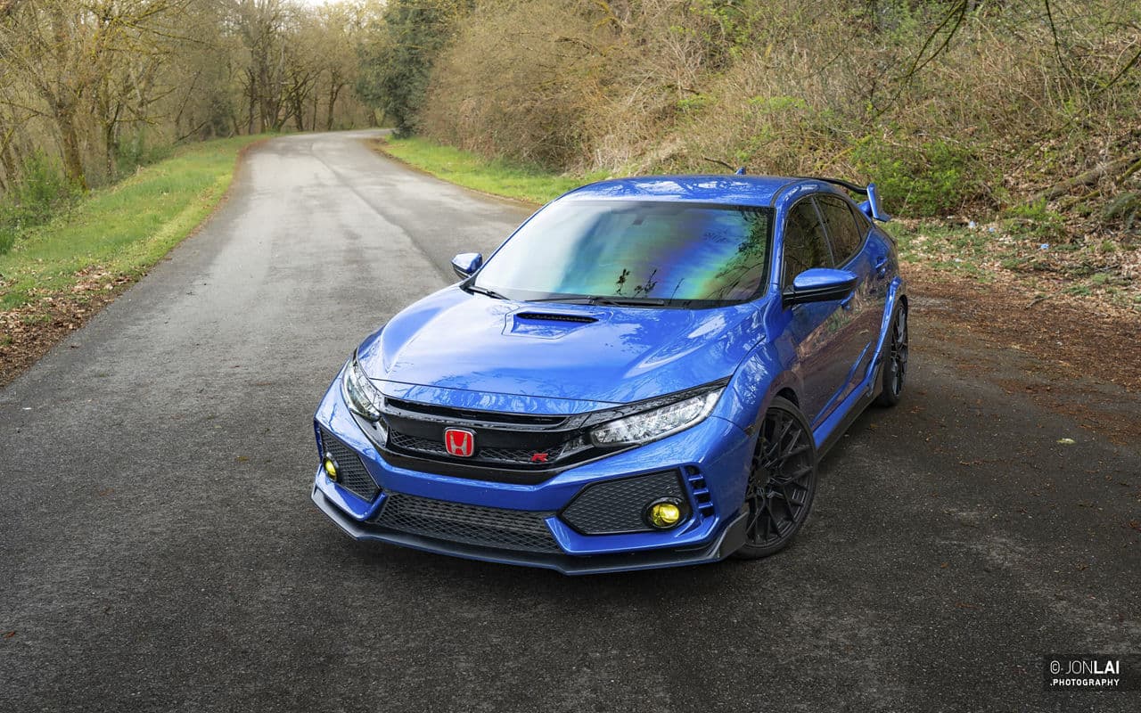 Interior of 2019 Honda Civic Type R with wheels