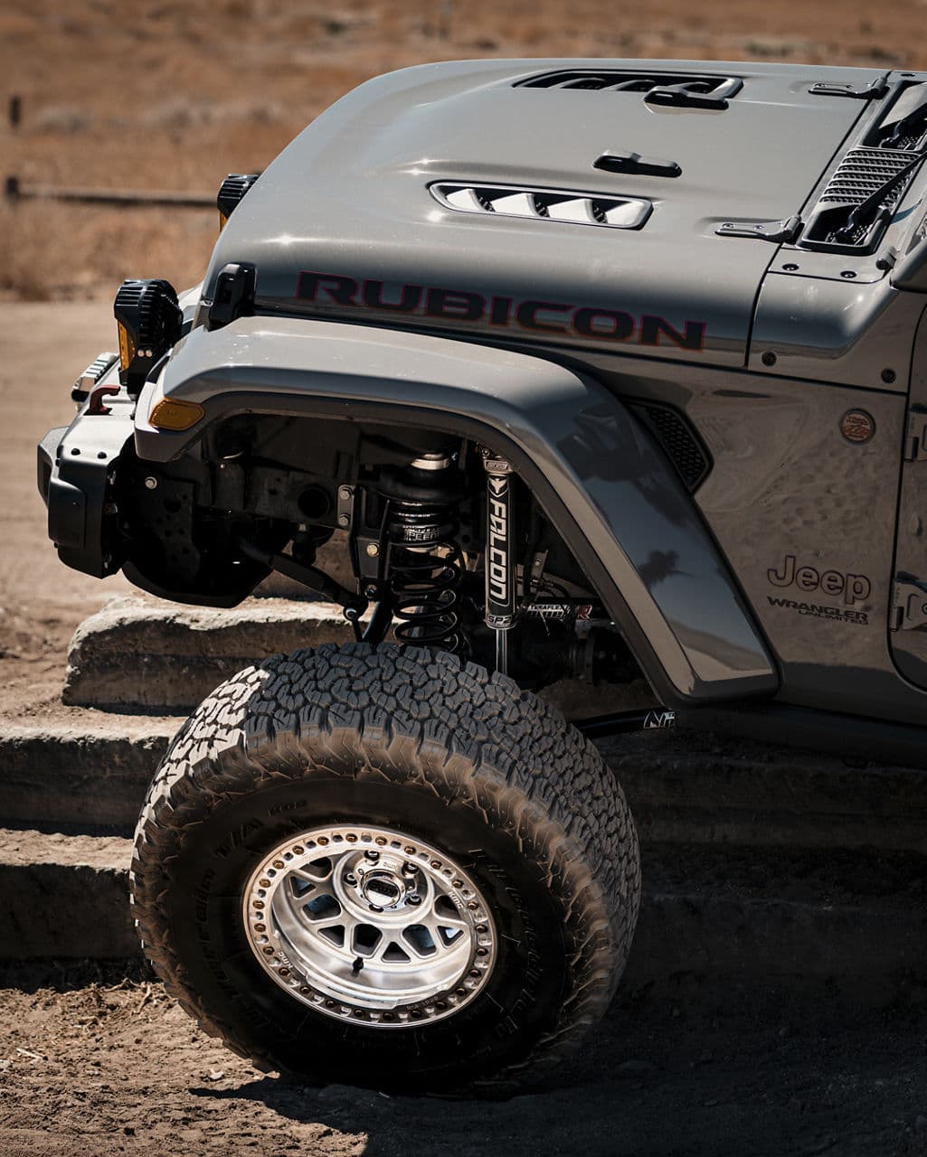 Detail view of 2019 Jeep Wrangler with wheels