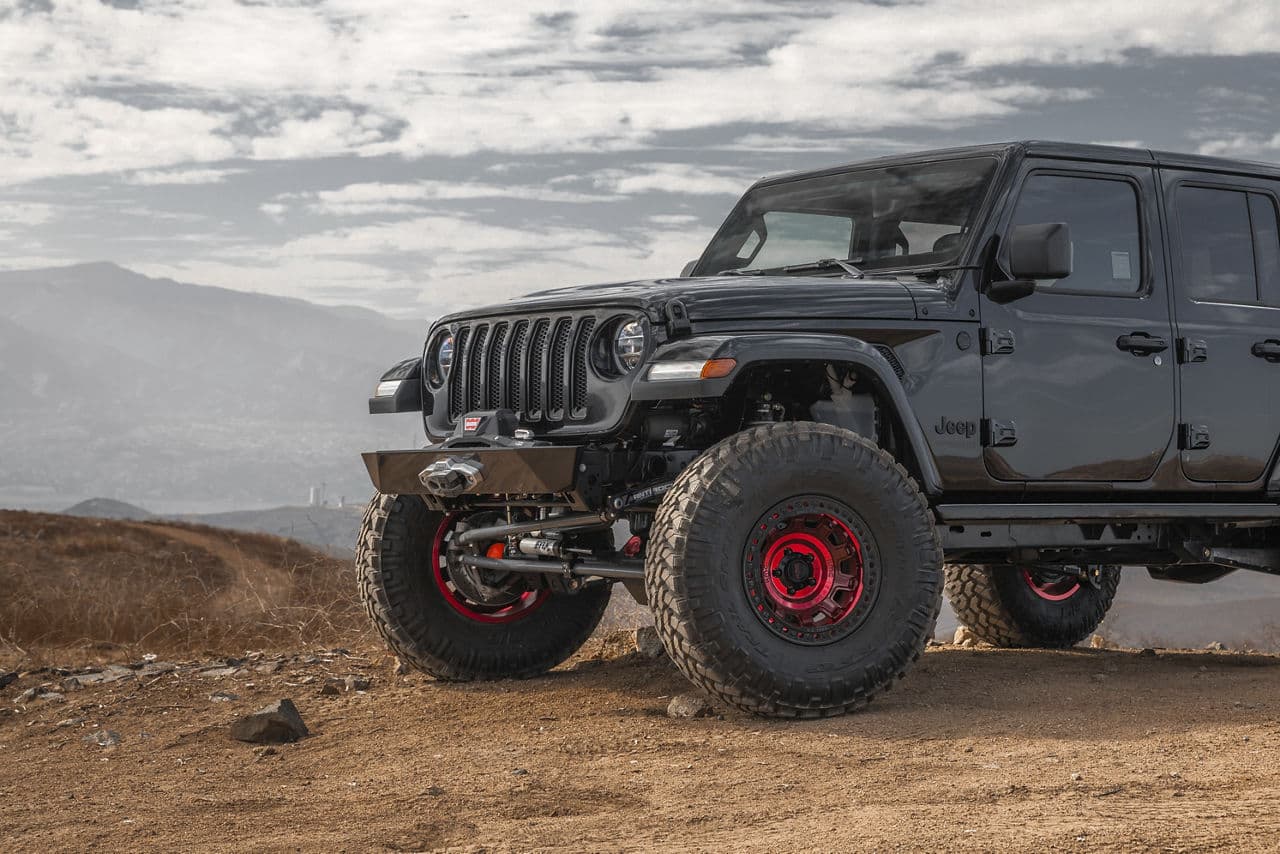 Detail view of 2019 Jeep Wrangler with wheels