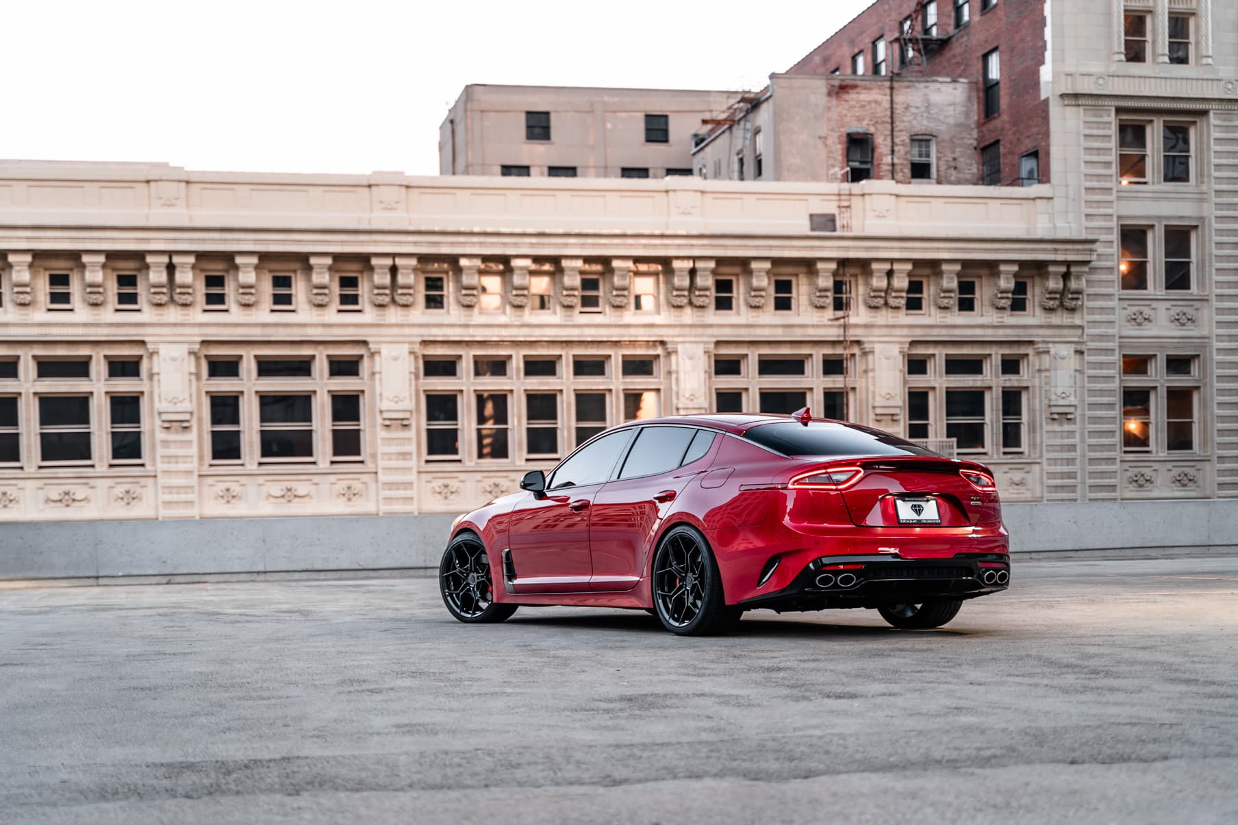2019 Kia Stinger GT — custom build, rear view