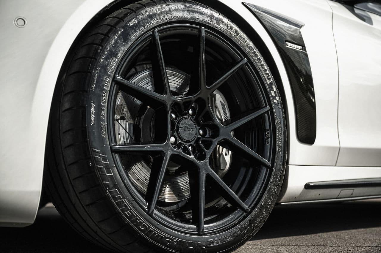 Interior of 2019 Mercedes-Benz AMG S63 with wheels