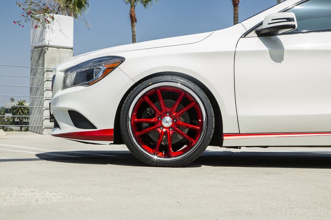 Side profile of 2019 Mercedes-Benz CLA250 with wheels