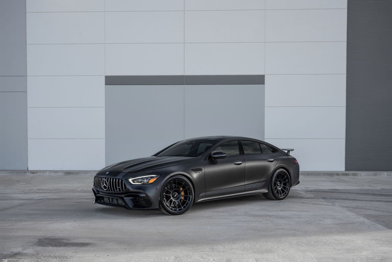 Interior of 2019 Mercedes-Benz GT63 with wheels