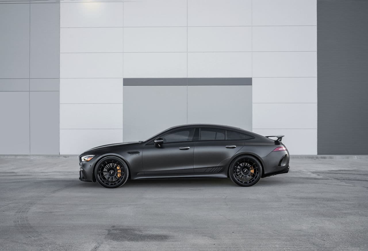 Detail view of 2019 Mercedes-Benz GT63 with wheels