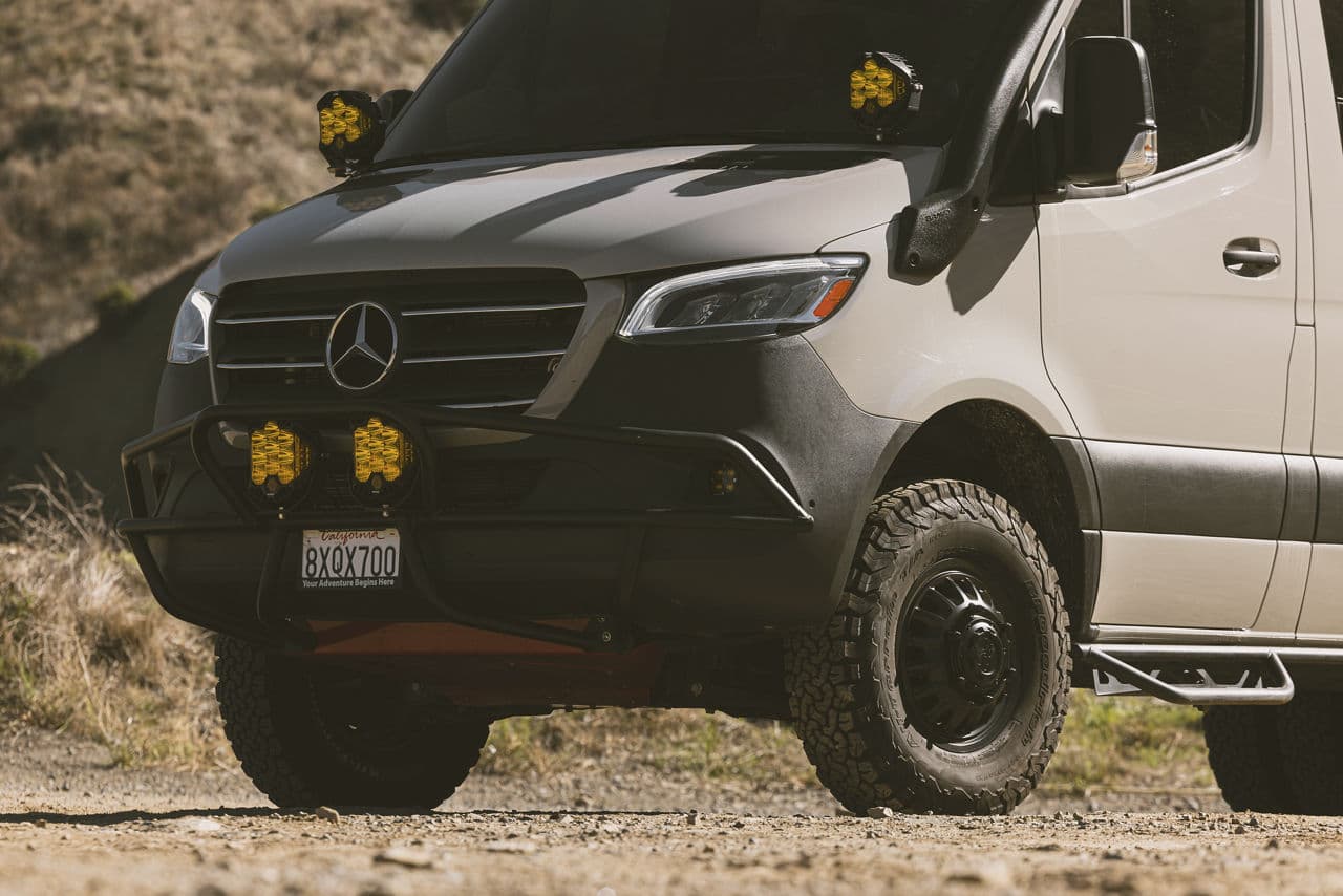 Interior of 2019 Mercedes-Benz Sprinter with wheels