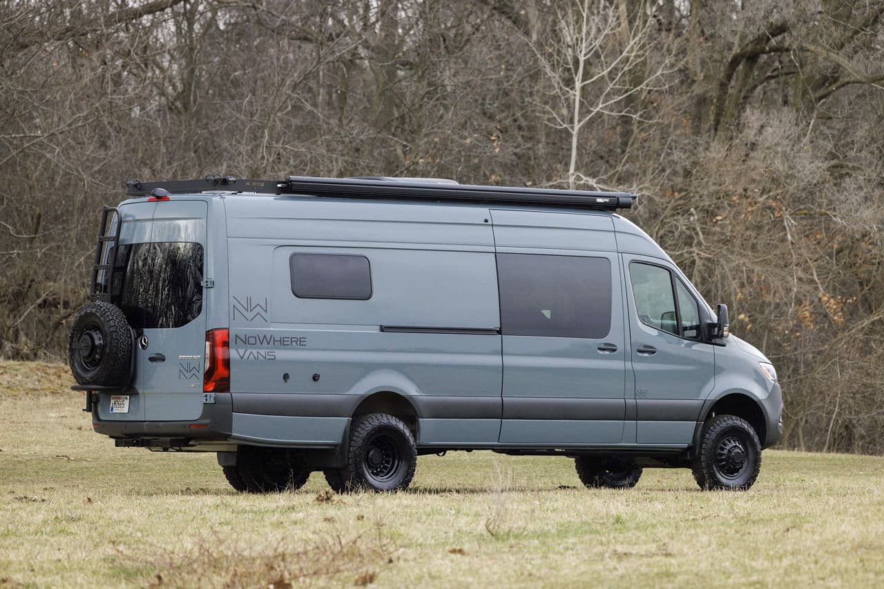 Interior of 2019 Mercedes-Benz Sprinter with wheels