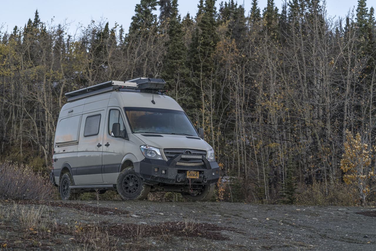 Interior of 2019 Mercedes-Benz Sprinter with wheels