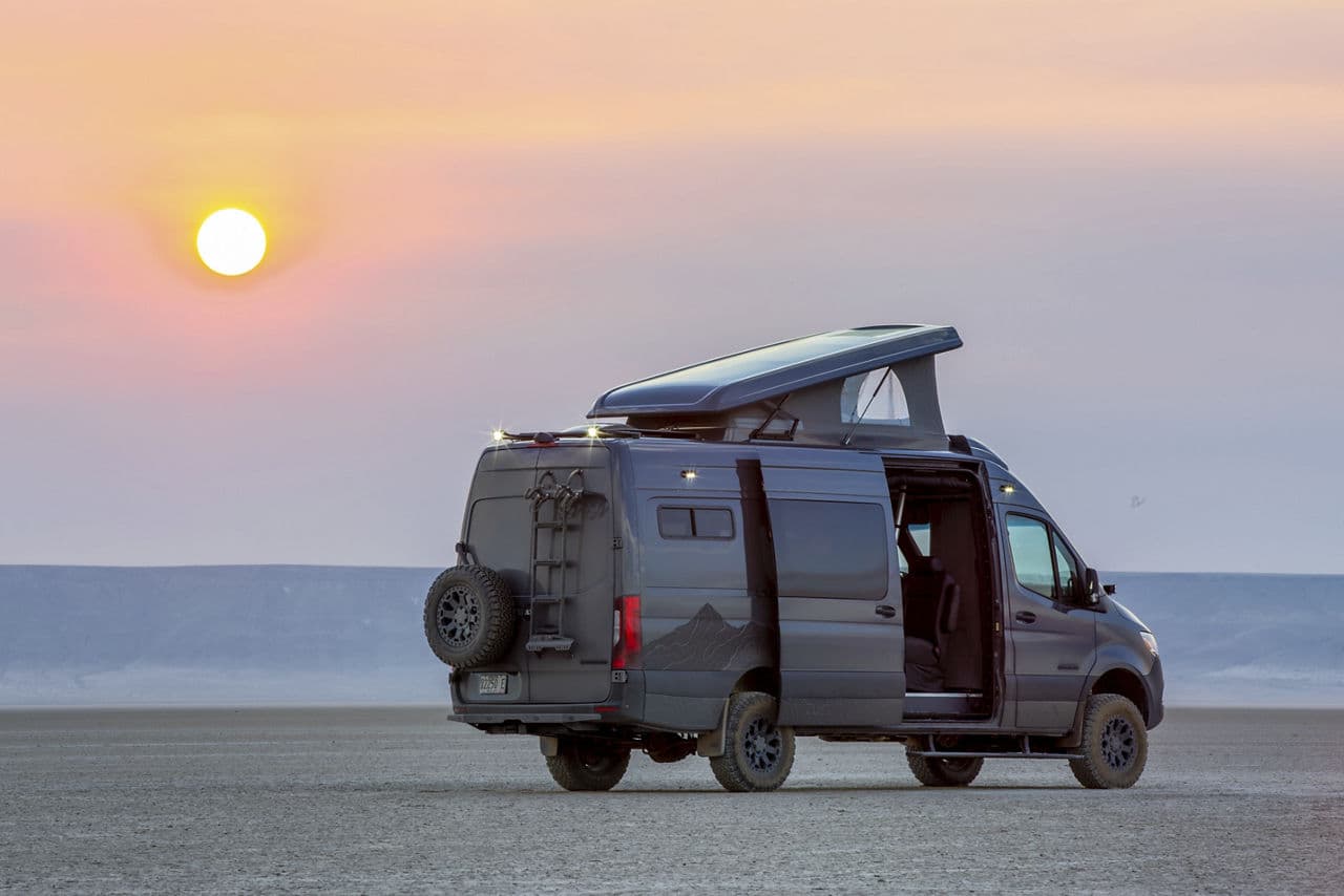 Front view of 2019 Mercedes-Benz Sprinter with wheels