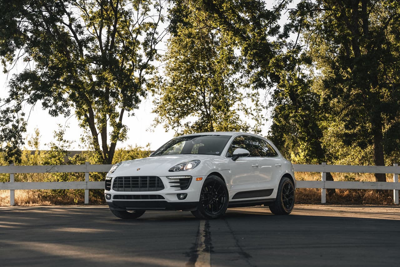 Front view of 2019 Porsche Macan with wheels