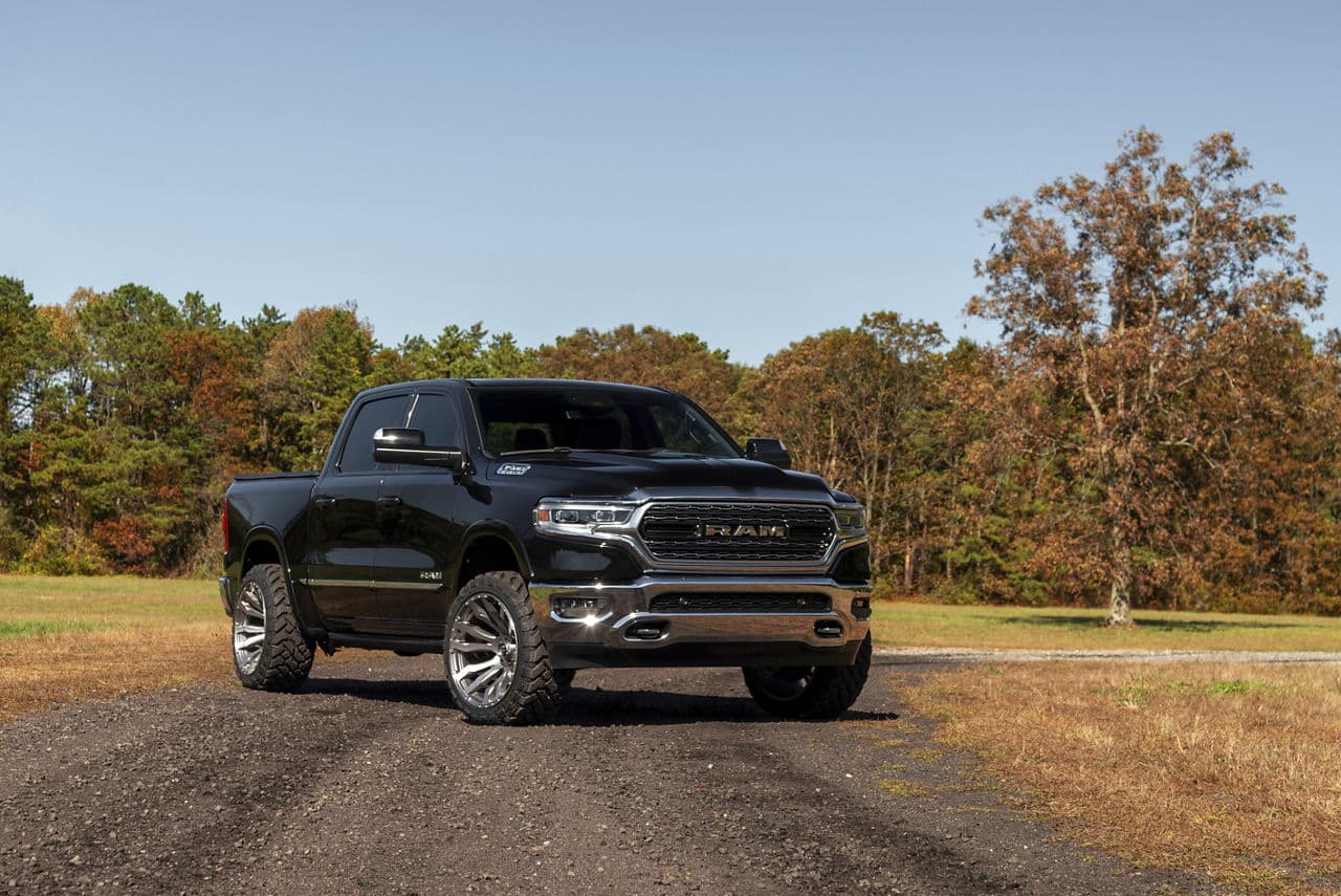 Front view of 2019 Ram 1500 Limited with wheels