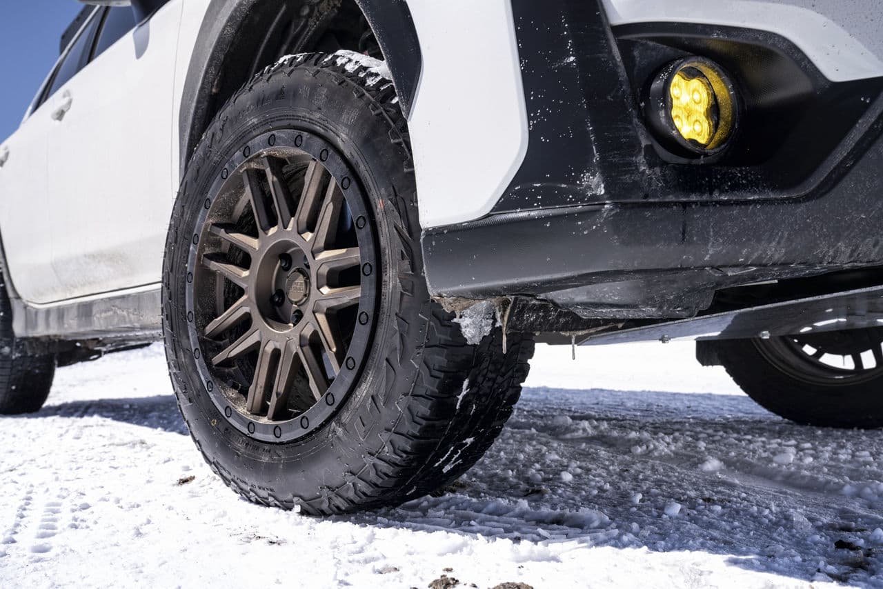 Rear view of 2019 Subaru Crosstrek with wheels