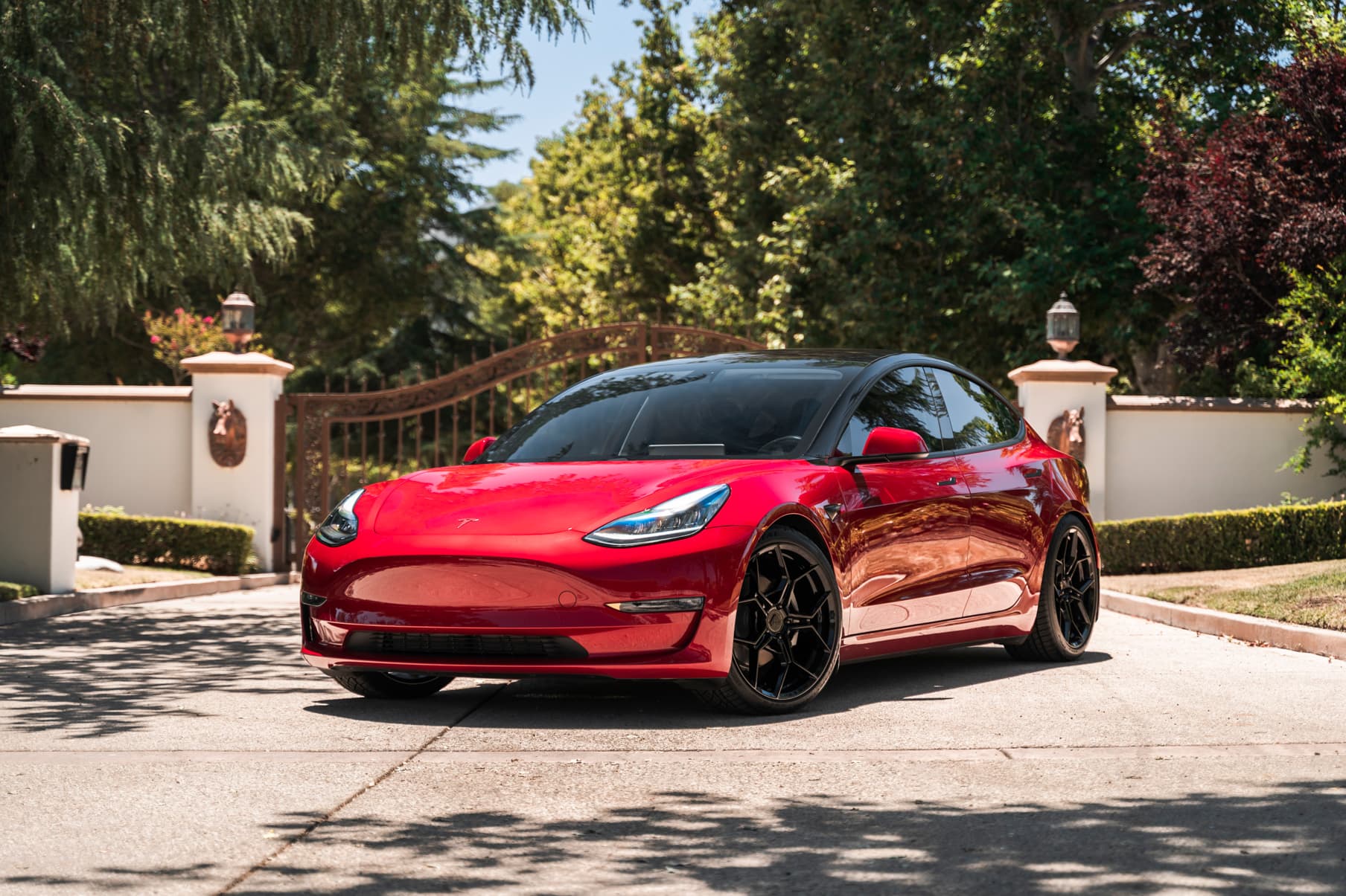 2019 Tesla Model 3 — wheels, side profile