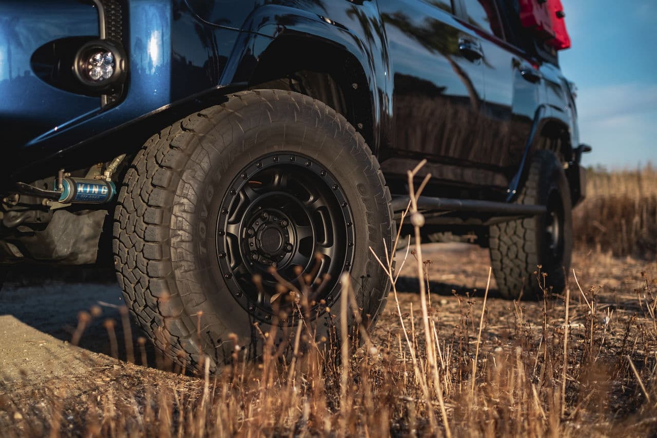 Side profile of 2019 Toyota 4Runner with truck suv wheels