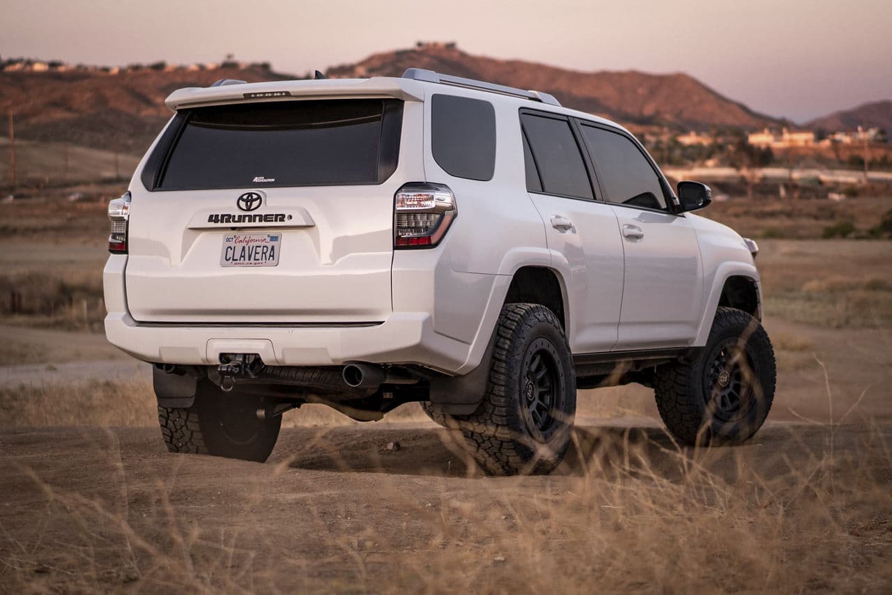 Side profile of 2019 Toyota 4Runner with truck suv wheels