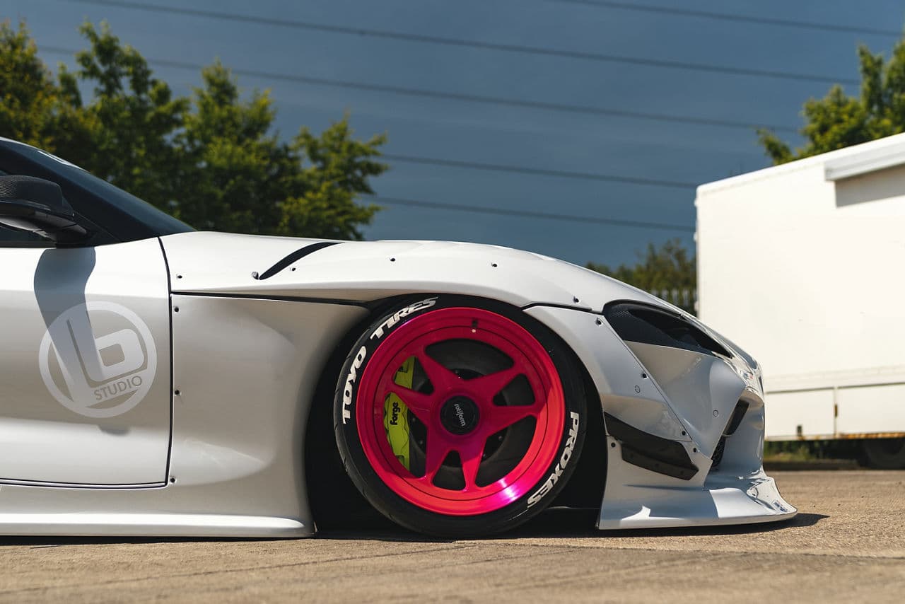 Detail view of 2019 Toyota Supra with wheels