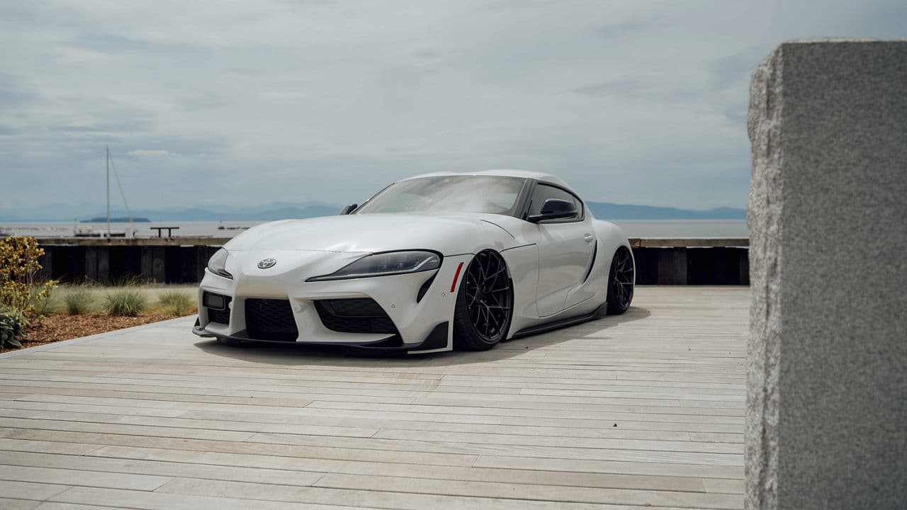 Front view of 2019 Toyota Supra with wheels