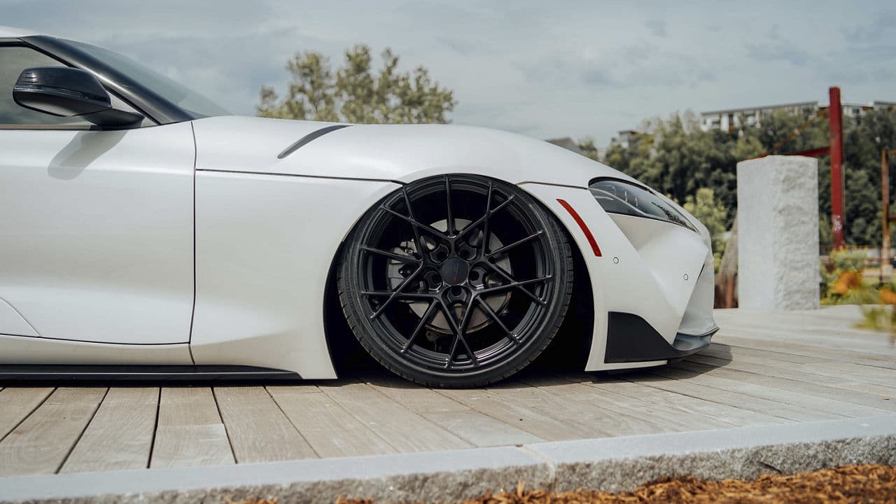 Interior of 2019 Toyota Supra with wheels