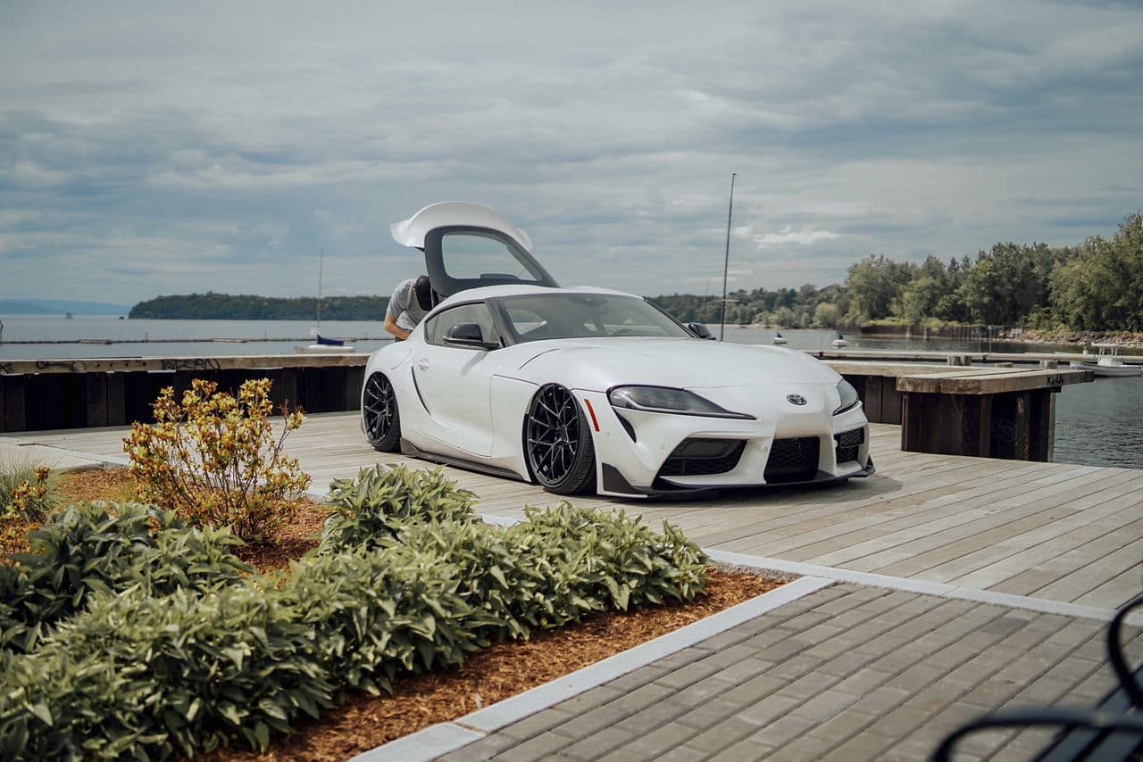 Detail view of 2019 Toyota Supra with wheels