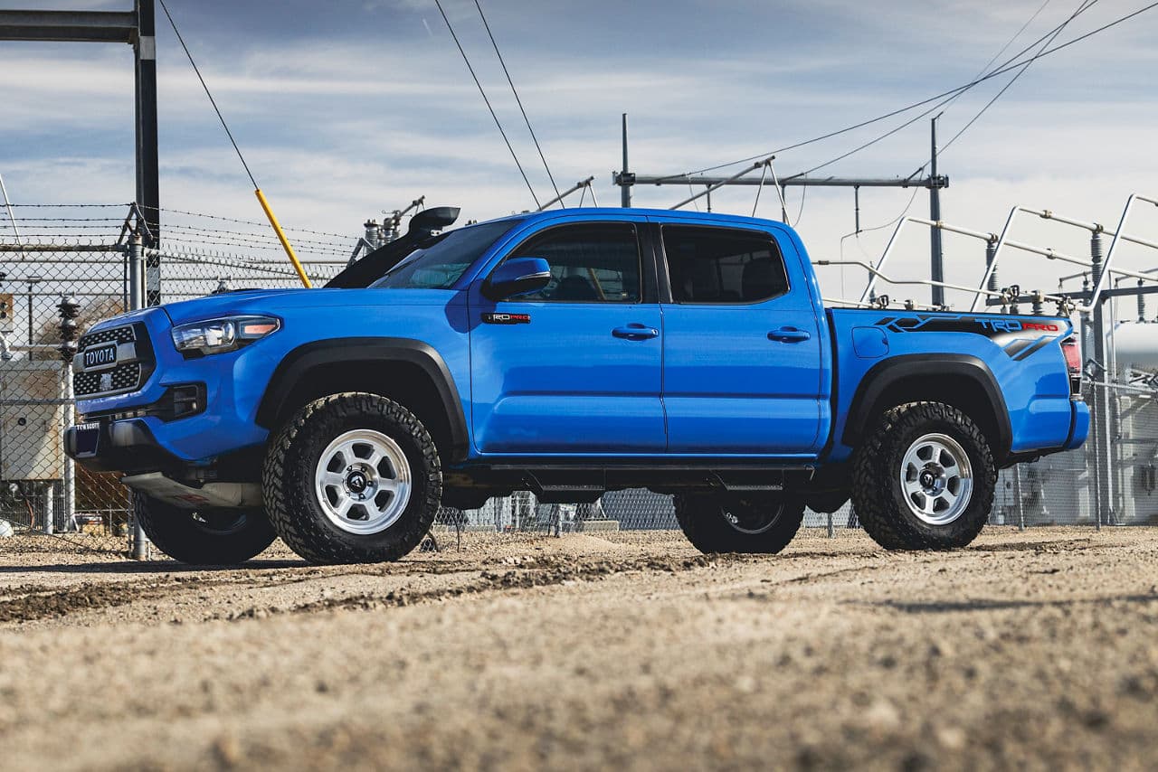 Front view of 2019 Toyota Tacoma with truck suv wheels