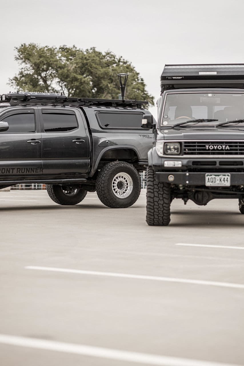 Rear view of 2019 Toyota Tacoma with wheels