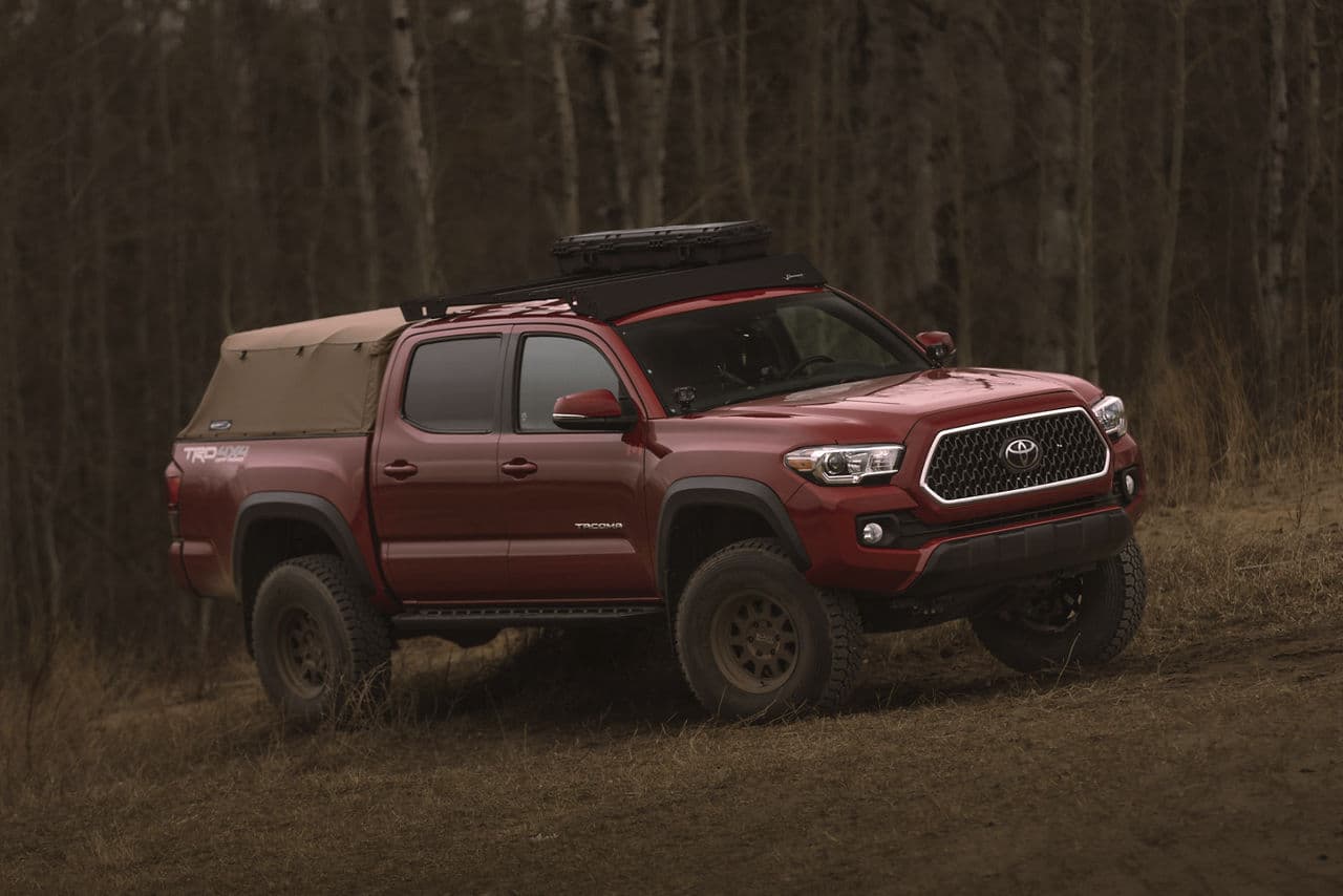 Front view of 2019 Toyota Tacoma with wheels