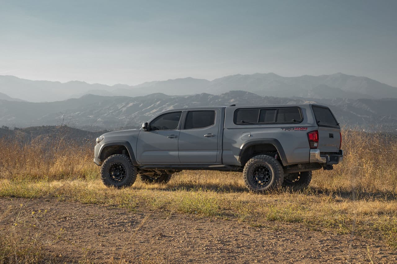 Rear view of 2019 Toyota Tacoma with wheels