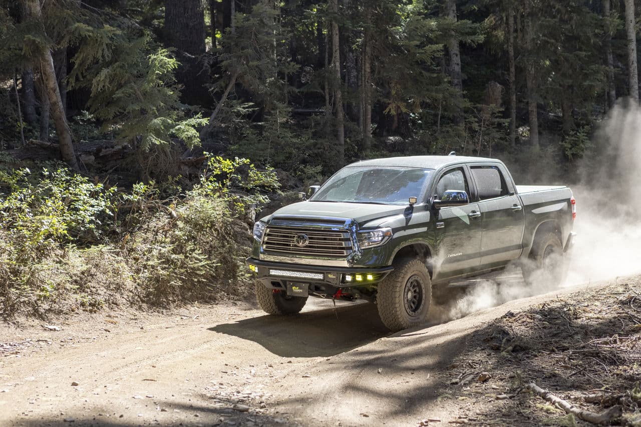 Side profile of 2019 Toyota Tundra with truck suv wheels