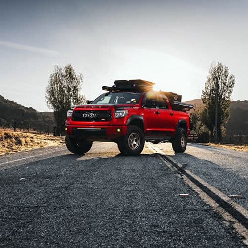 Detail view of 2019 Toyota Tundra with wheels